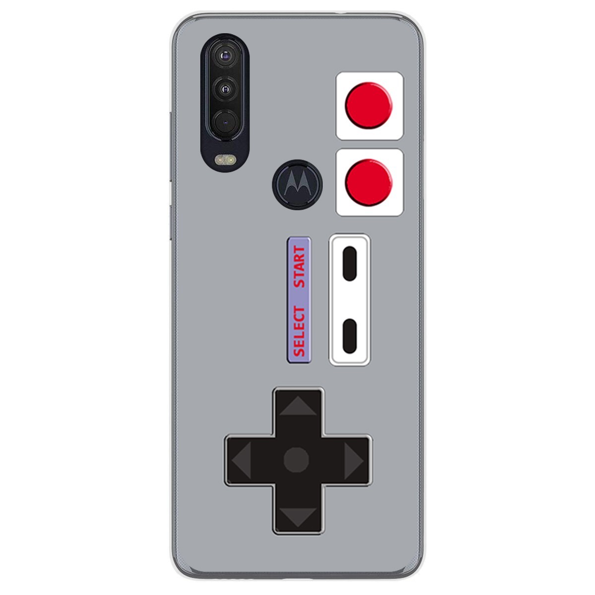 Funda Gel Tpu para Motorola One Action diseño Consola Dibujos