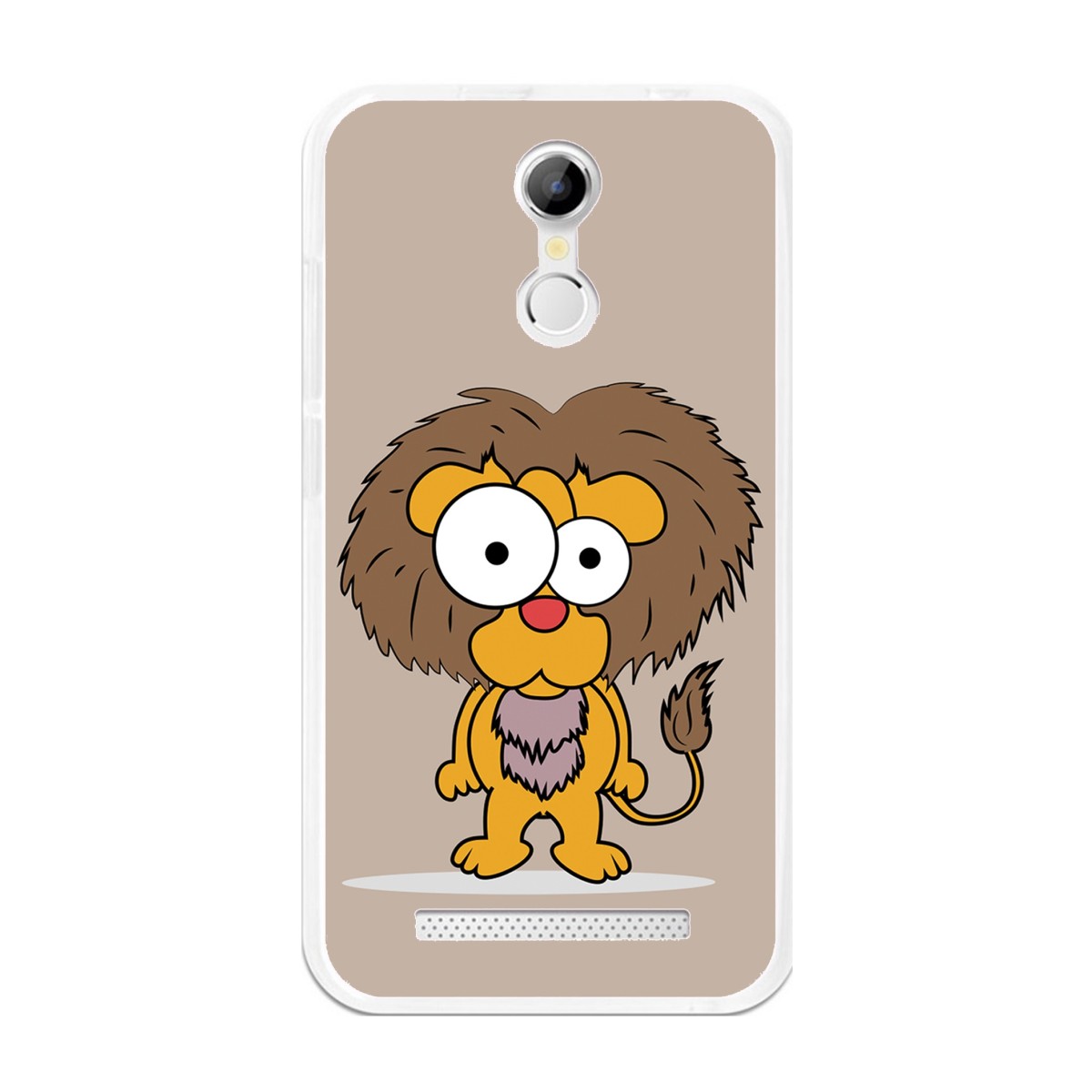 Funda Gel Tpu para Homtom H17 / H17 Pro Diseño Leon Dibujos