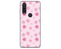 Funda Gel Tpu para Motorola One Action diseño Flores Dibujos