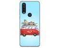 Funda Gel Tpu para Motorola One Action diseño Furgoneta Dibujos