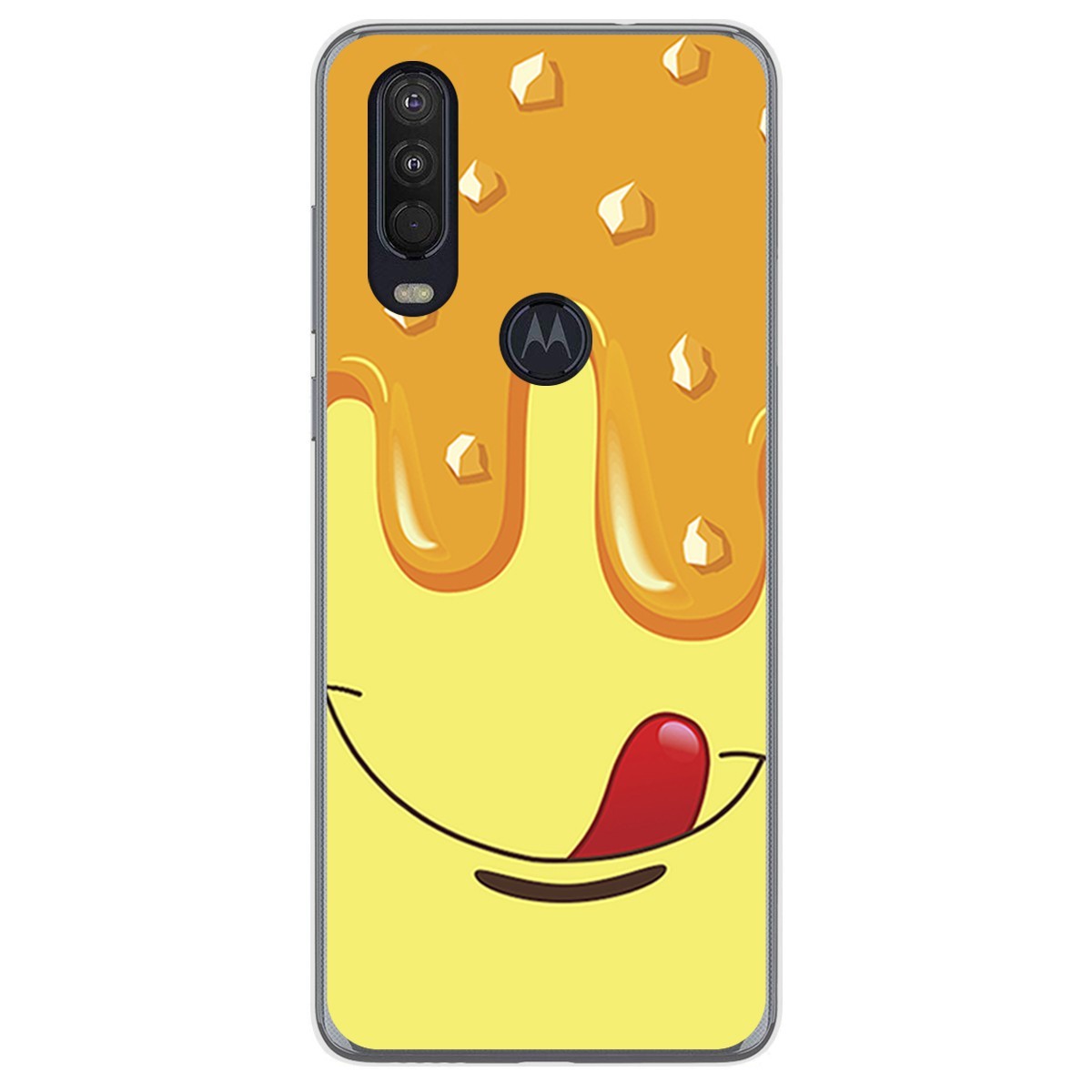 Funda Gel Tpu para Motorola One Action diseño Helado Vainilla Dibujos