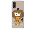Funda Gel Tpu para Motorola One Action diseño Leon Dibujos