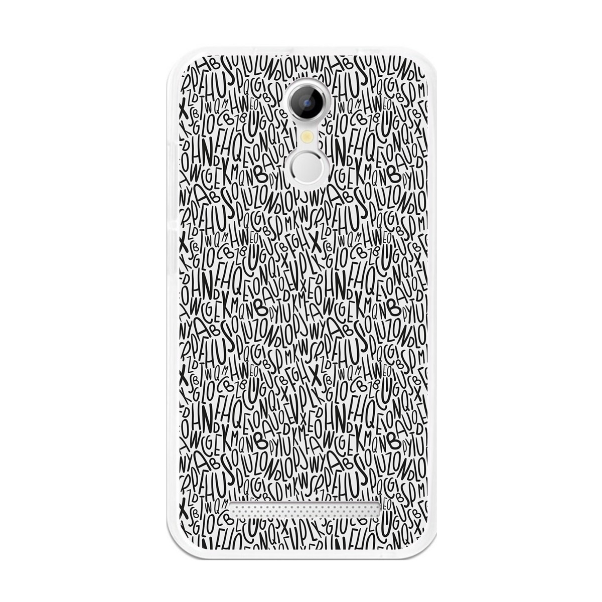 Funda Gel Tpu para Homtom H17 / H17 Pro Diseño Letras Dibujos