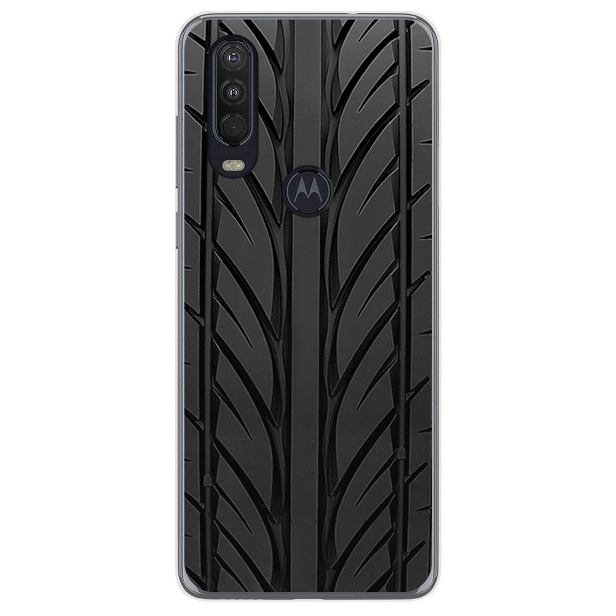 Funda Gel Tpu para Motorola One Action diseño Neumatico Dibujos