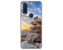 Funda Gel Tpu para Motorola One Action diseño Sunset Dibujos