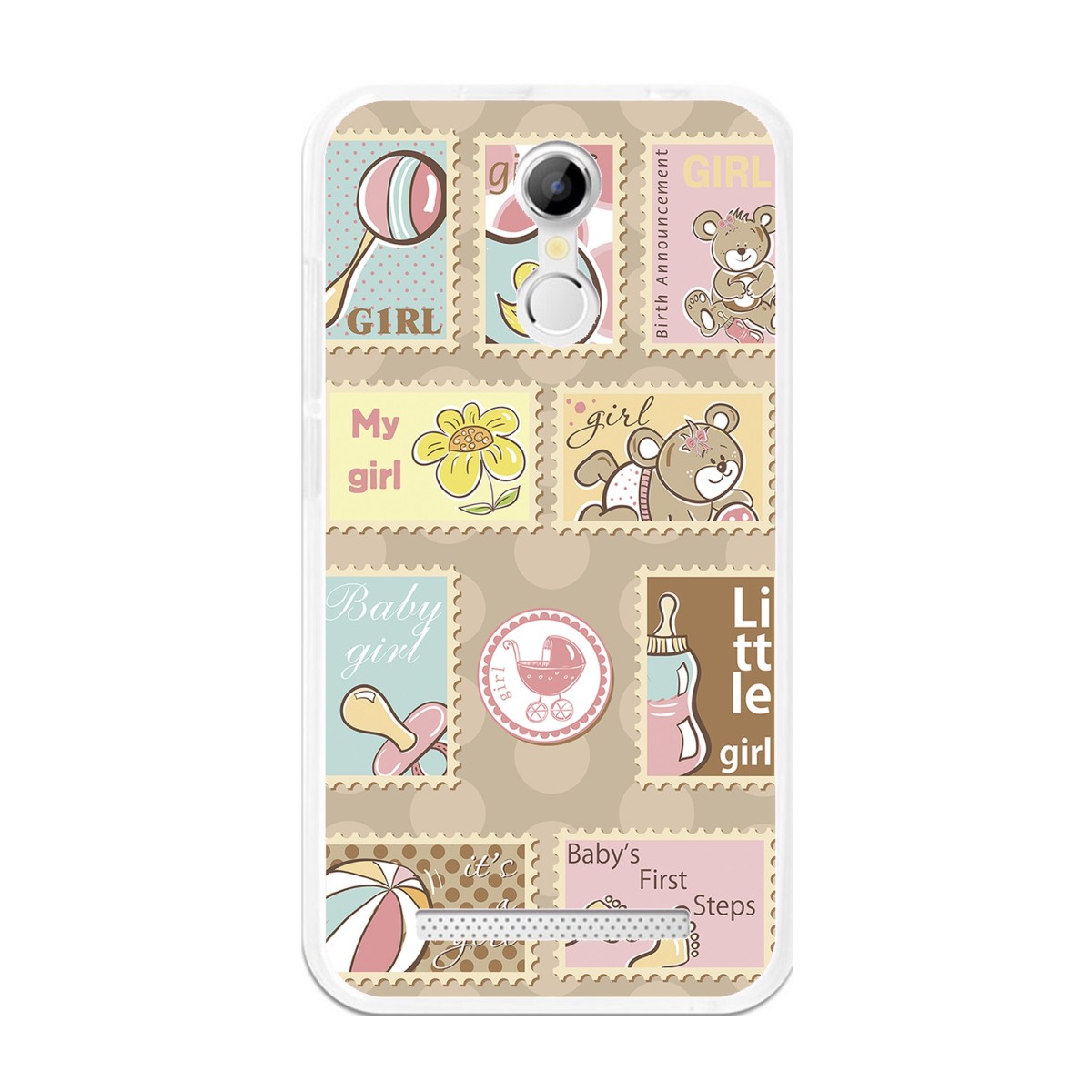 Funda Gel Tpu para Homtom H17 / H17 Pro Diseño Sellos Dibujos