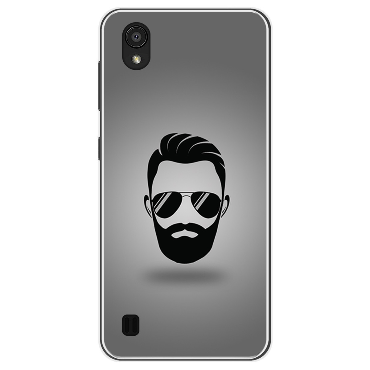 Funda Gel Tpu para Zte Blade A5 2019 diseño Barba Dibujos