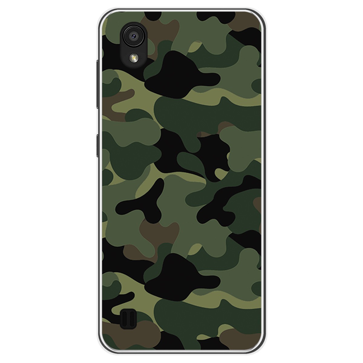 Funda Gel Tpu para Zte Blade A5 2019 diseño Camuflaje Dibujos