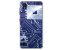 Funda Gel Tpu para Zte Blade A5 2019 diseño Circuito Dibujos
