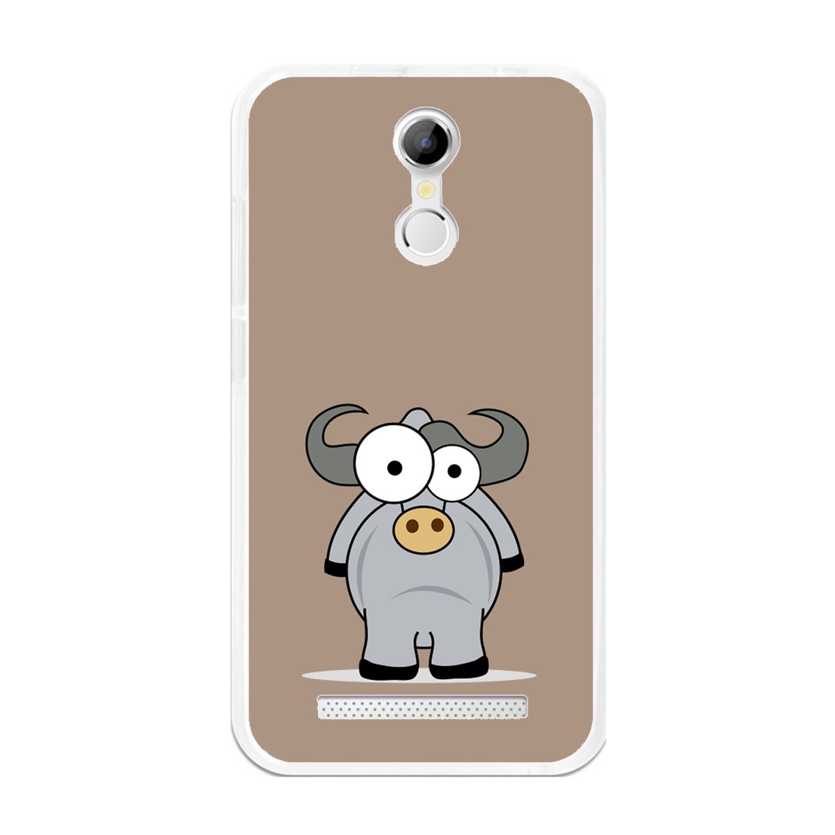 Funda Gel Tpu para Homtom H17 / H17 Pro Diseño Toro Dibujos