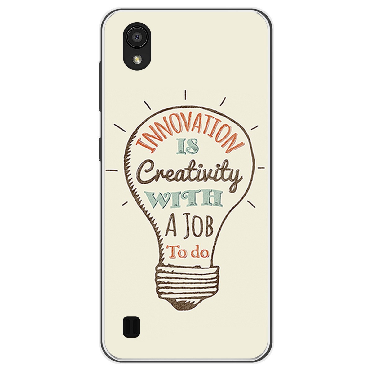 Funda Gel Tpu para Zte Blade A5 2019 diseño Creativity Dibujos