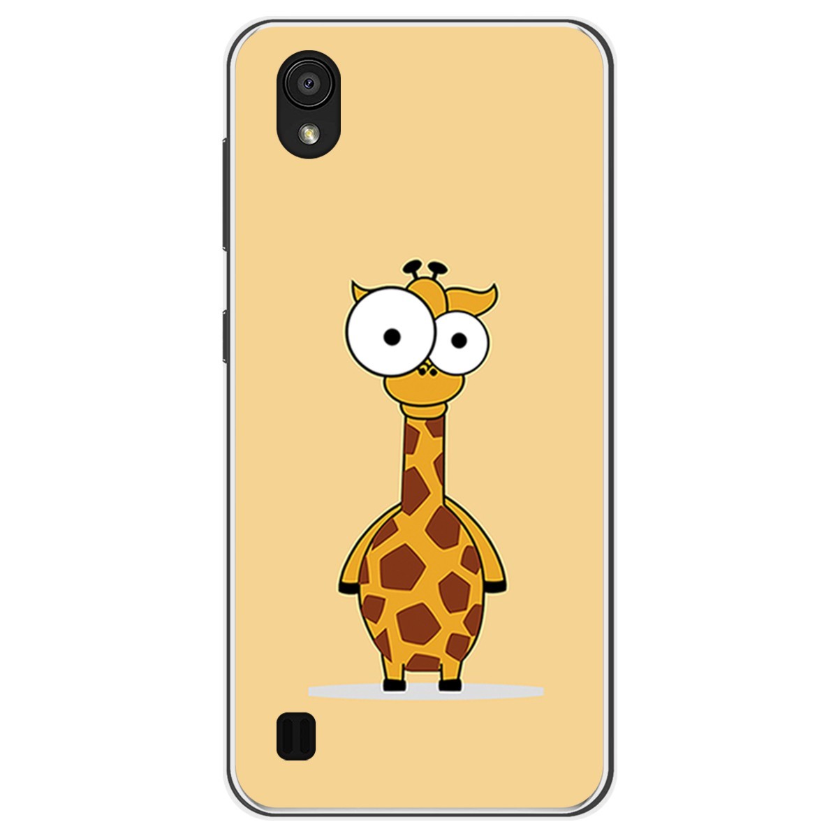 Funda Gel Tpu para Zte Blade A5 2019 diseño Jirafa Dibujos