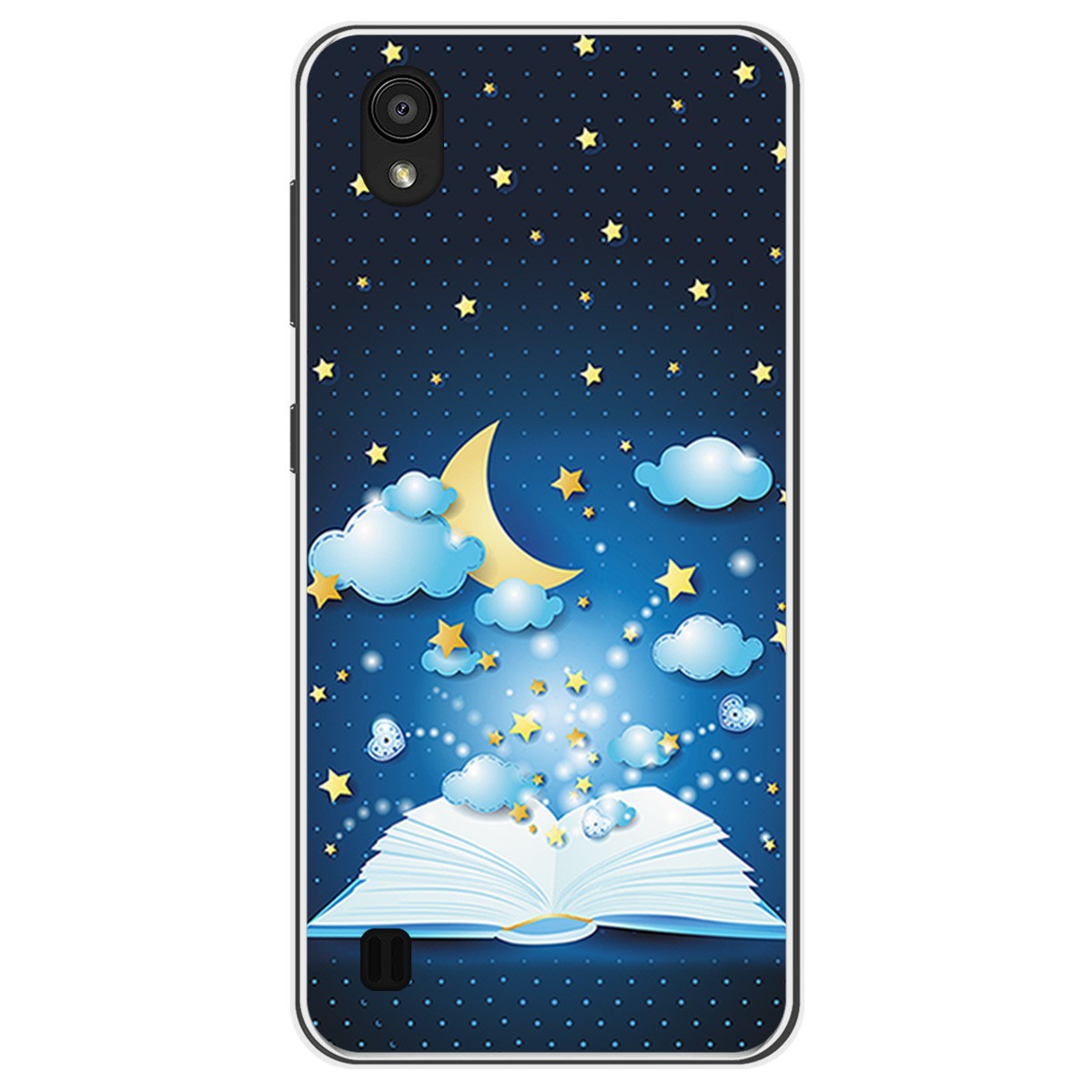 Funda Gel Tpu para Zte Blade A5 2019 diseño Libro Cuentos Dibujos