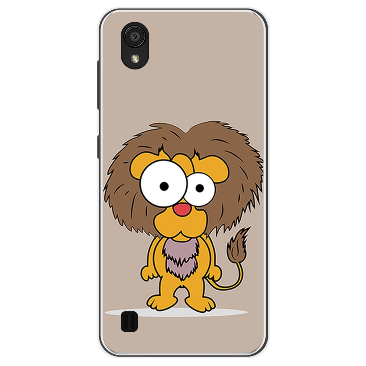 Funda Gel Tpu para Zte Blade A5 2019 diseño Leon Dibujos