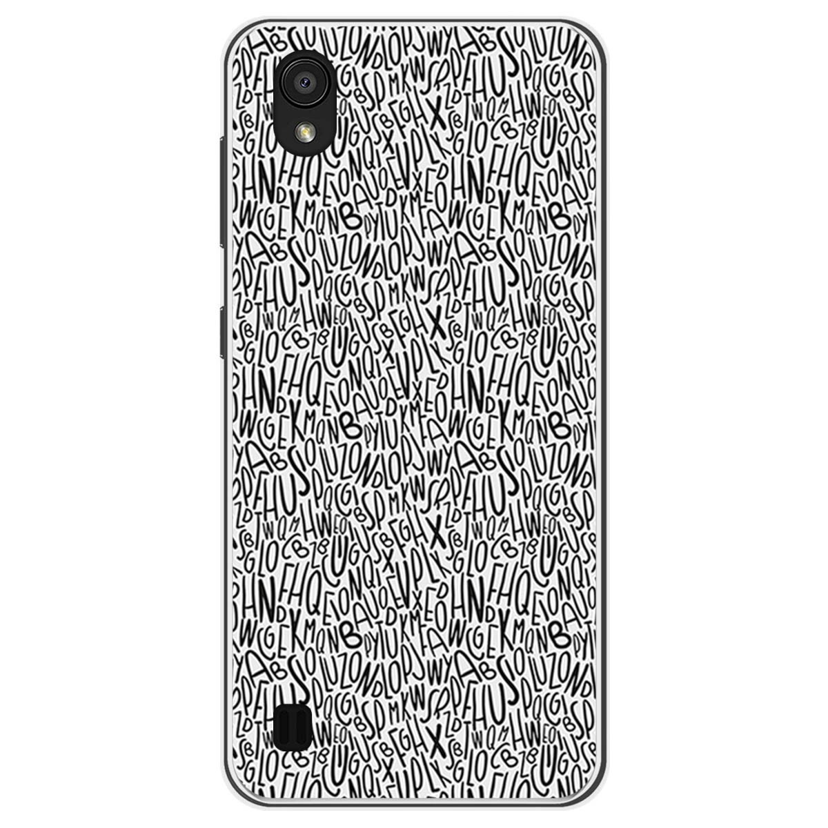Funda Gel Tpu para Zte Blade A5 2019 diseño Letras Dibujos