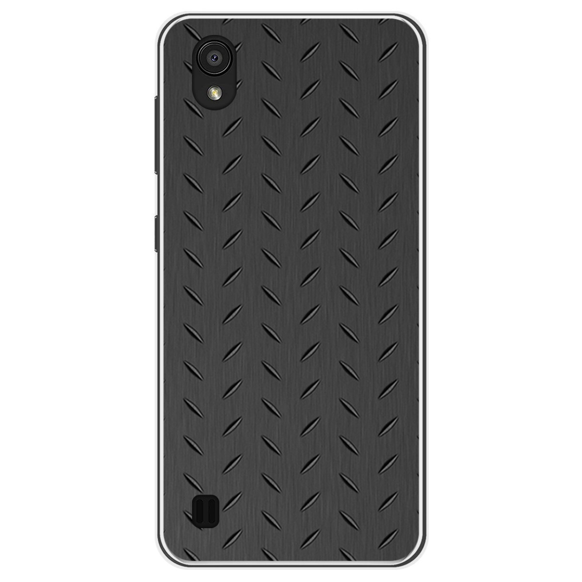 Funda Gel Tpu para Zte Blade A5 2019 diseño Metal Dibujos