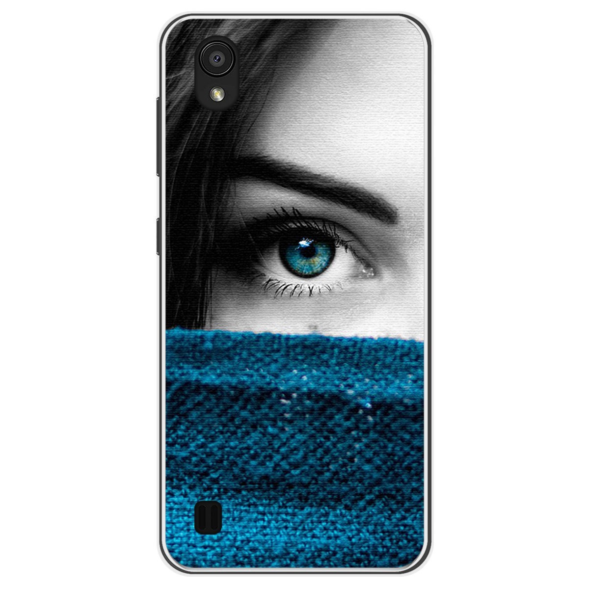 Funda Gel Tpu para Zte Blade A5 2019 diseño Ojo Dibujos