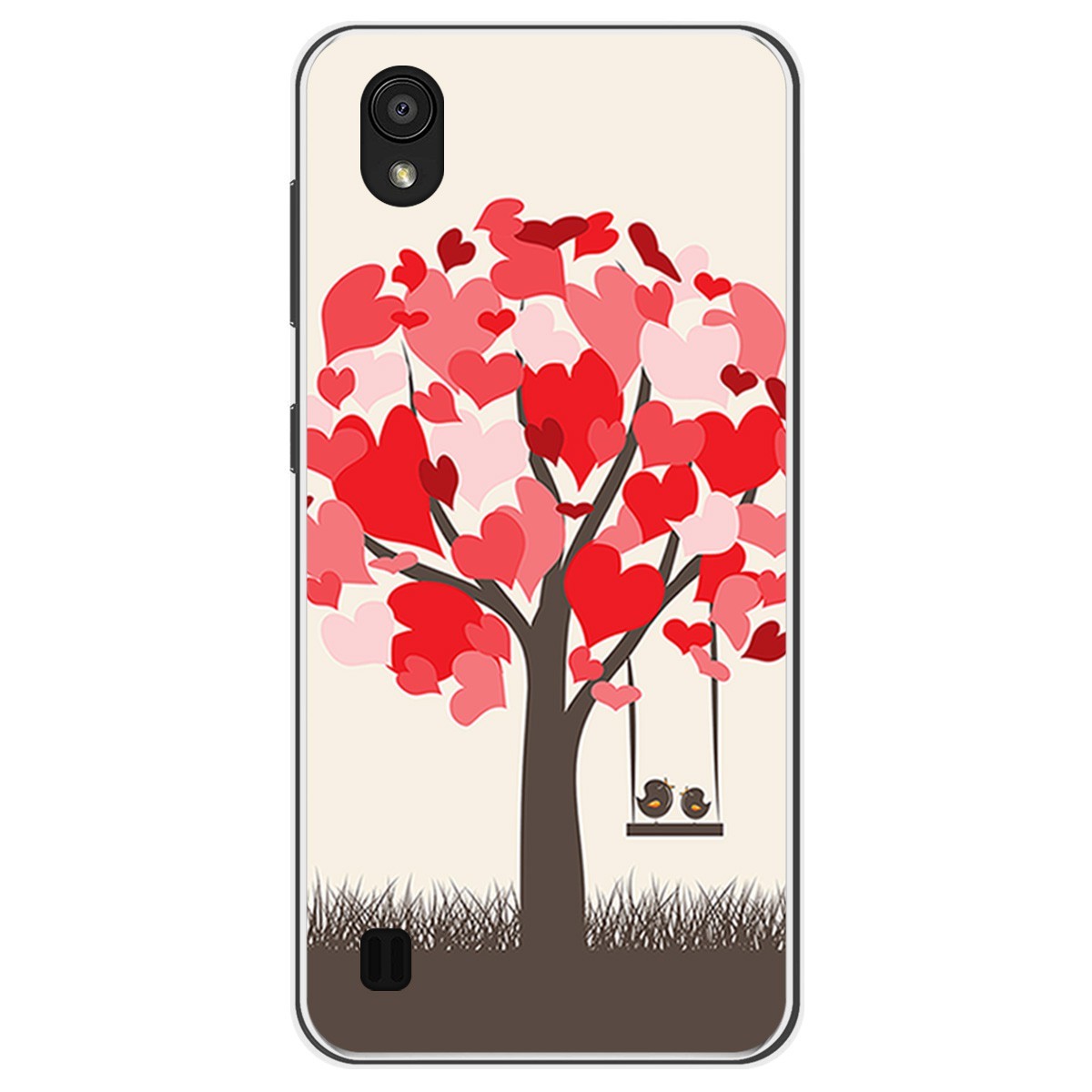 Funda Gel Tpu para Zte Blade A5 2019 diseño Pajaritos Dibujos