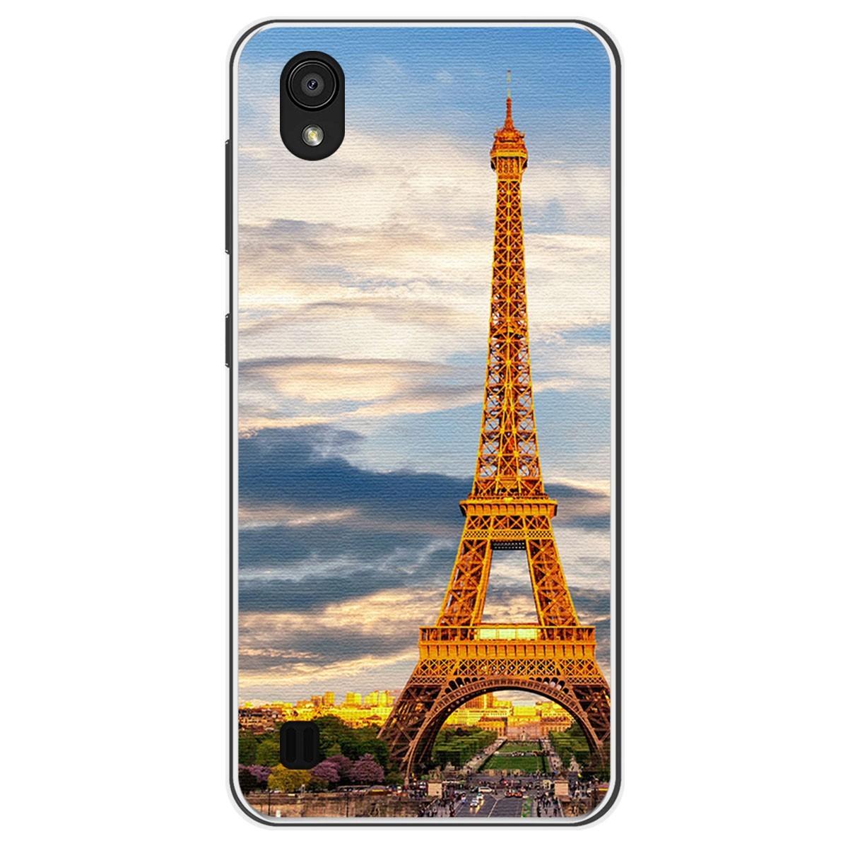 Funda Gel Tpu para Zte Blade A5 2019 diseño Paris Dibujos