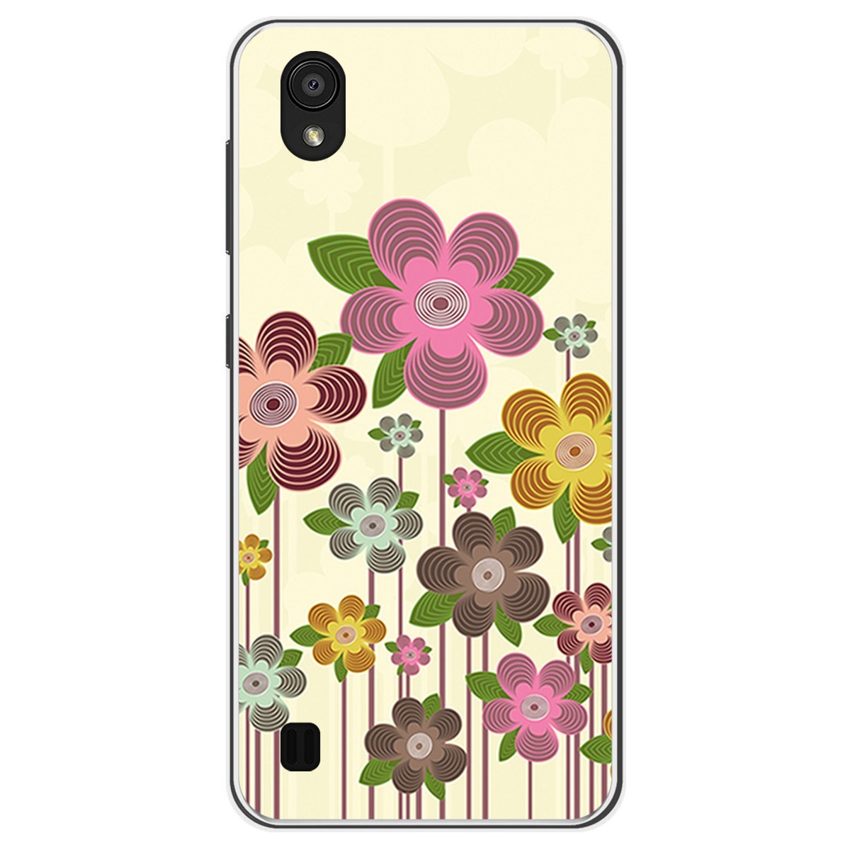 Funda Gel Tpu para Zte Blade A5 2019 diseño Primavera En Flor Dibujos