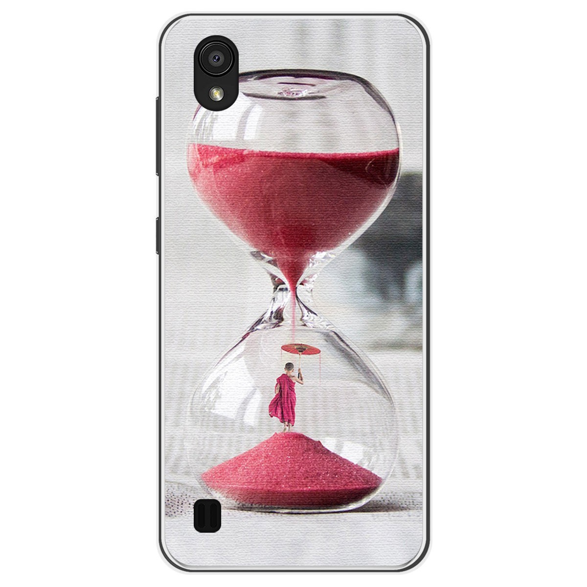 Funda Gel Tpu para Zte Blade A5 2019 diseño Reloj Dibujos