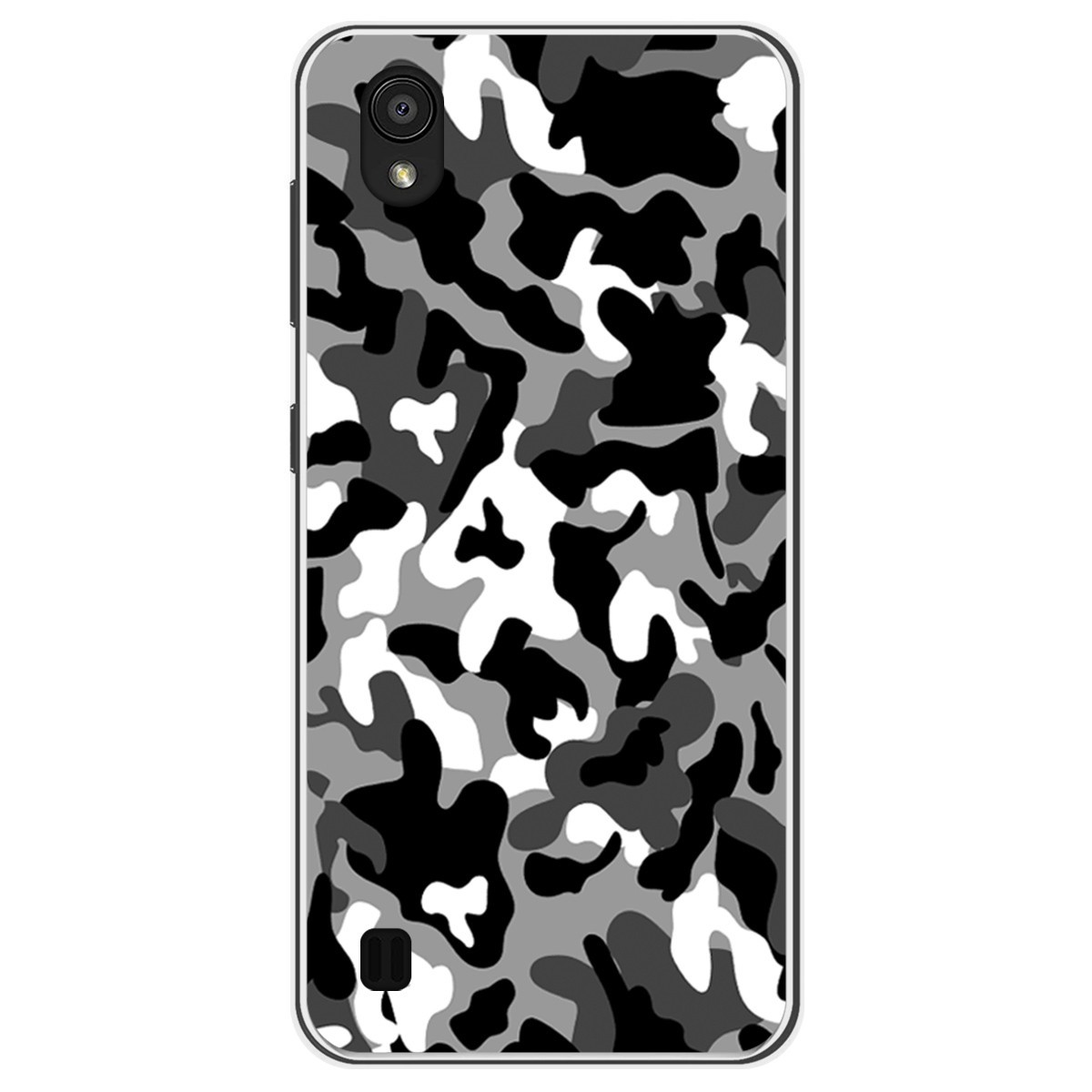 Funda Gel Tpu para Zte Blade A5 2019 diseño Snow Camuflaje Dibujos