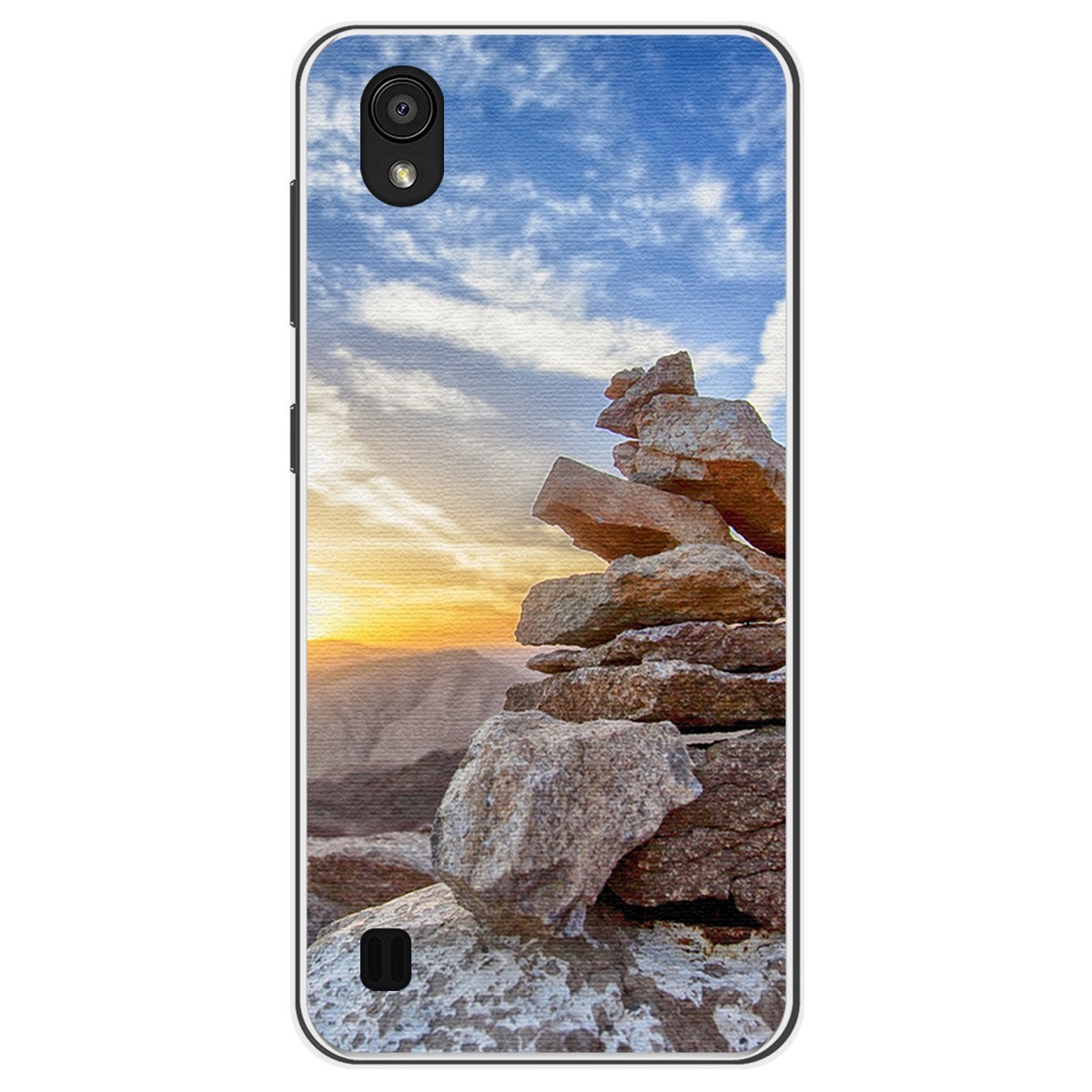 Funda Gel Tpu para Zte Blade A5 2019 diseño Sunset Dibujos