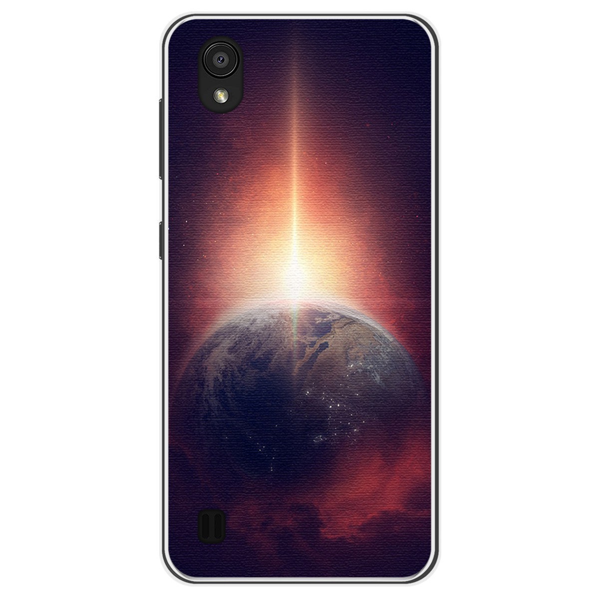 Funda Gel Tpu para Zte Blade A5 2019 diseño Tierra Dibujos