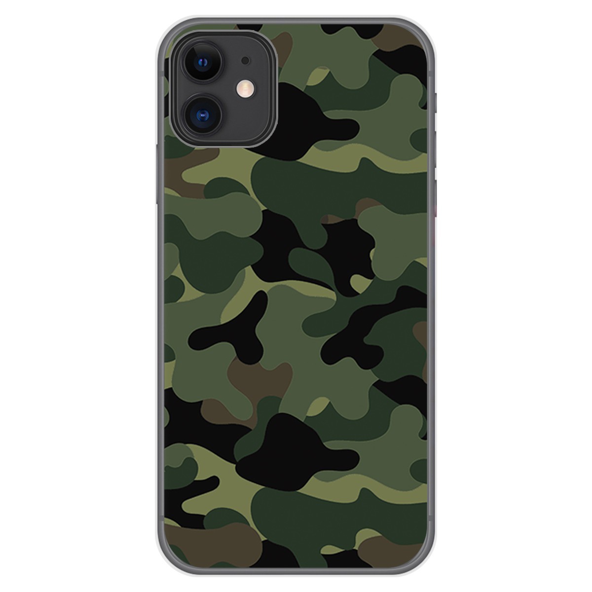 Funda Gel Tpu para Iphone 11 (6.1) diseño Camuflaje Dibujos