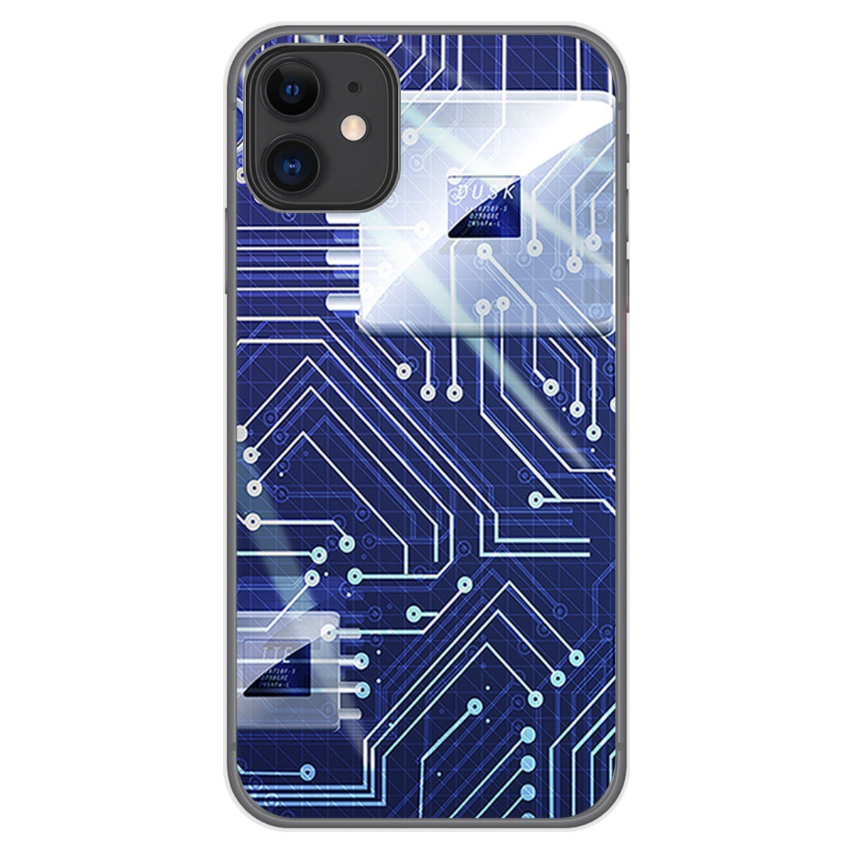 Funda Gel Tpu para Iphone 11 (6.1) diseño Circuito Dibujos