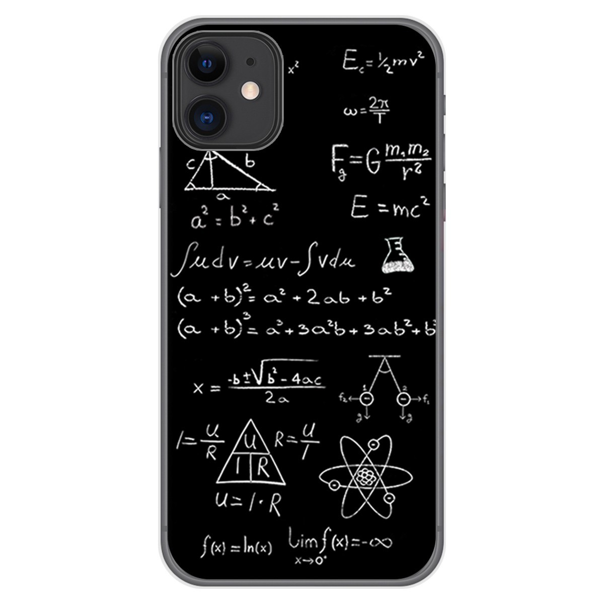 Funda Gel Tpu para Iphone 11 (6.1) diseño Formulas Dibujos