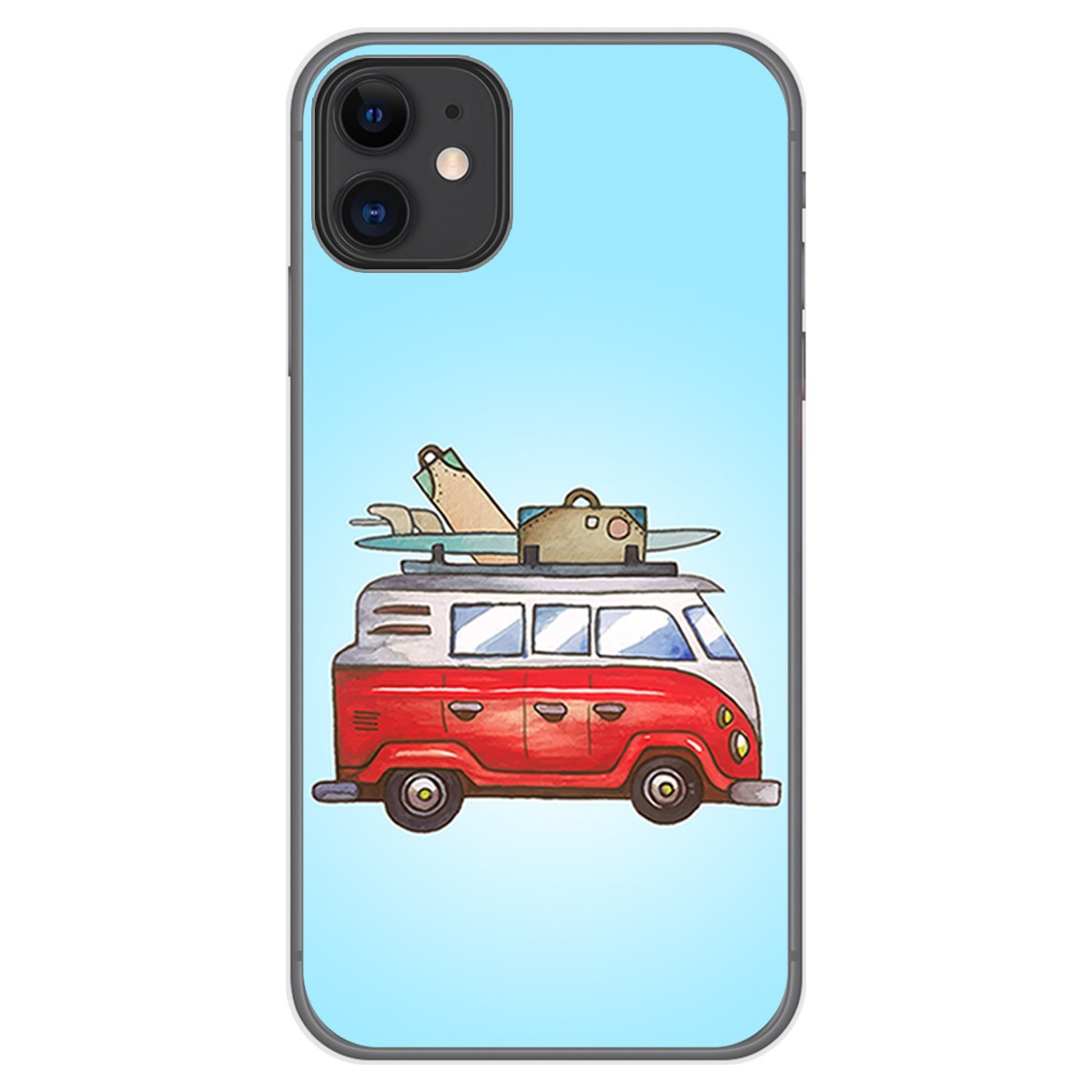 Funda Gel Tpu para Iphone 11 (6.1) diseño Furgoneta Dibujos