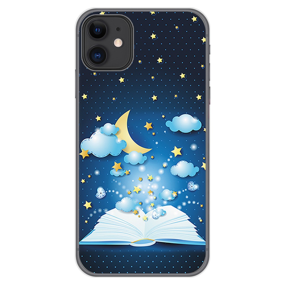 Funda Gel Tpu para Iphone 11 (6.1) diseño Libro Cuentos Dibujos