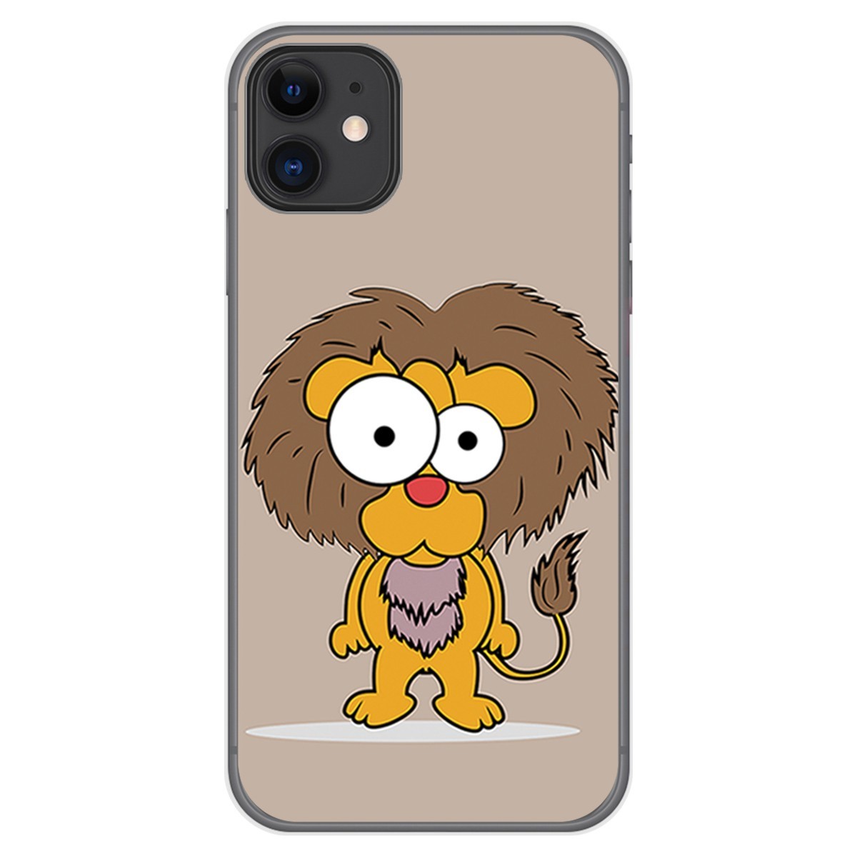 Funda Gel Tpu para Iphone 11 (6.1) diseño Leon Dibujos