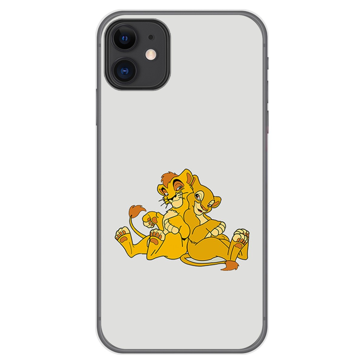 Funda Gel Tpu para Iphone 11 (6.1) diseño Leones Dibujos