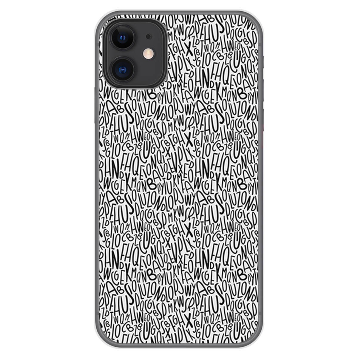 Funda Gel Tpu para Iphone 11 (6.1) diseño Letras Dibujos