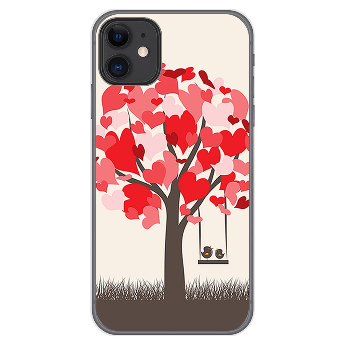 Funda Gel Tpu para Iphone 11 (6.1) diseño Pajaritos Dibujos