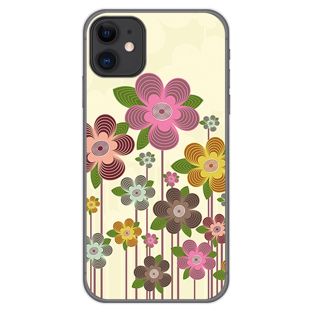 Funda Gel Tpu para Iphone 11 (6.1) diseño Primavera En Flor Dibujos