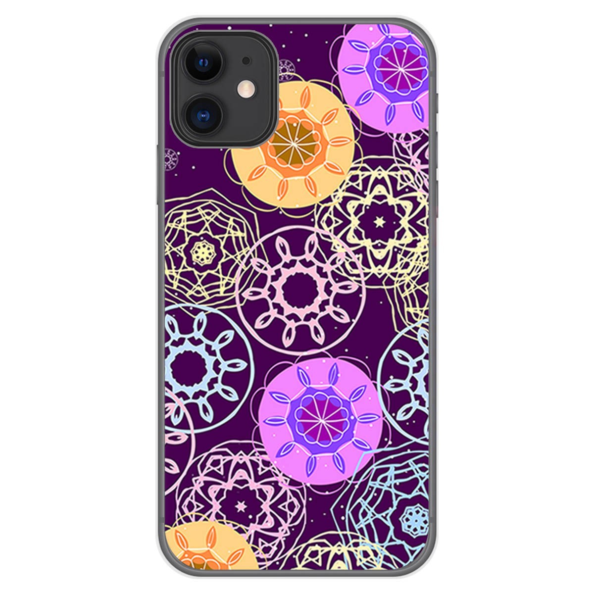 Funda Gel Tpu para Iphone 11 (6.1) diseño Radial Dibujos