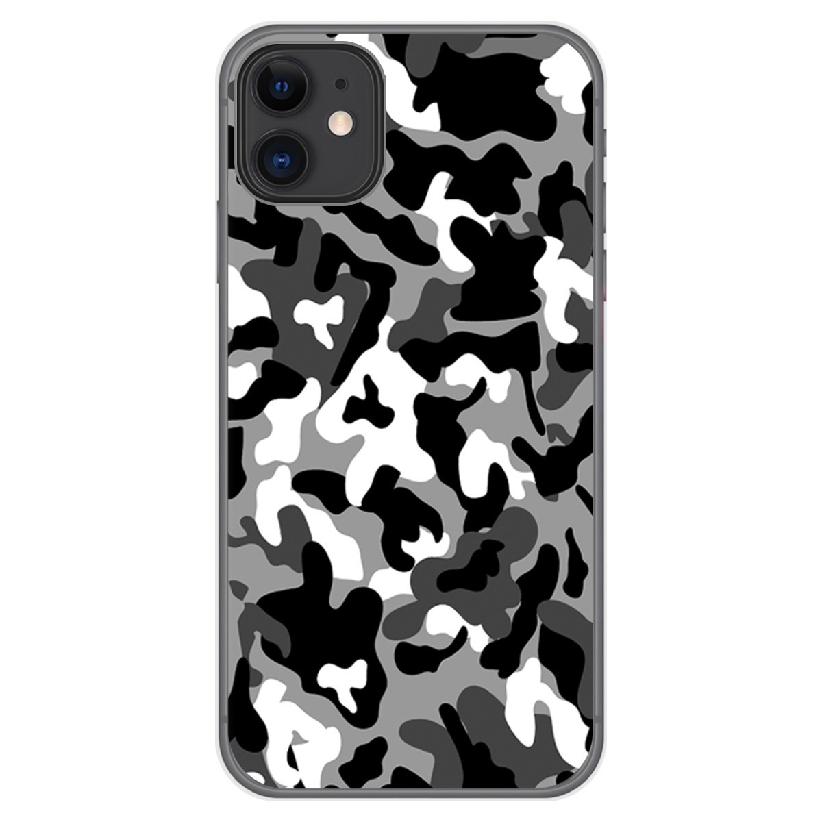 Funda Gel Tpu para Iphone 11 (6.1) diseño Snow Camuflaje Dibujos