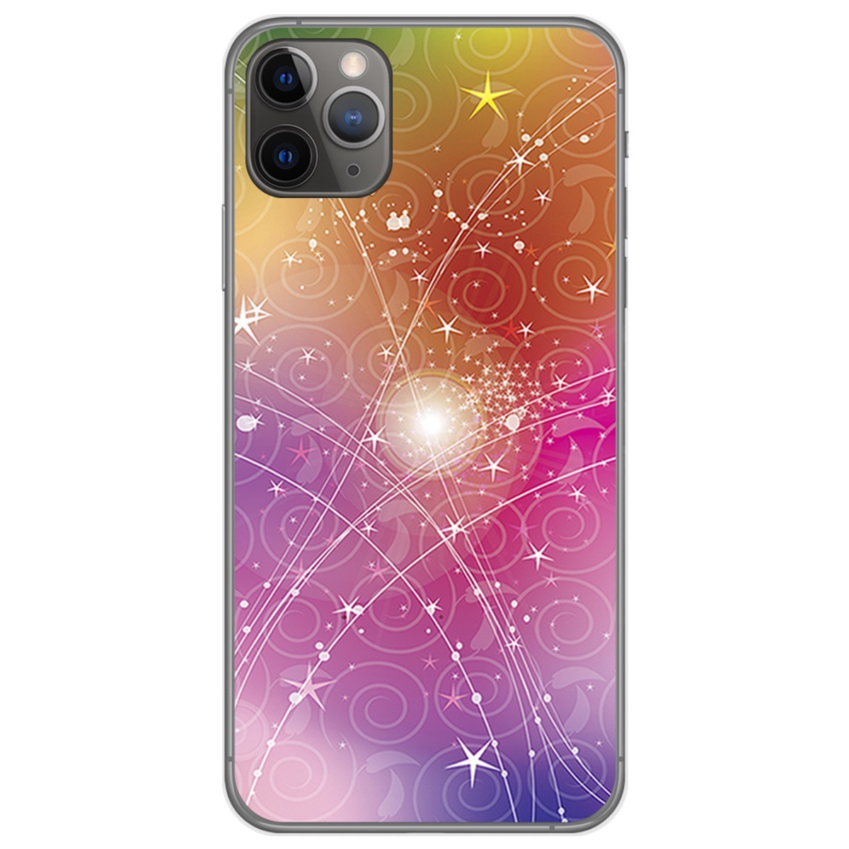 Funda Gel Tpu para Iphone 11 Pro (5.8) diseño Abstracto Dibujos