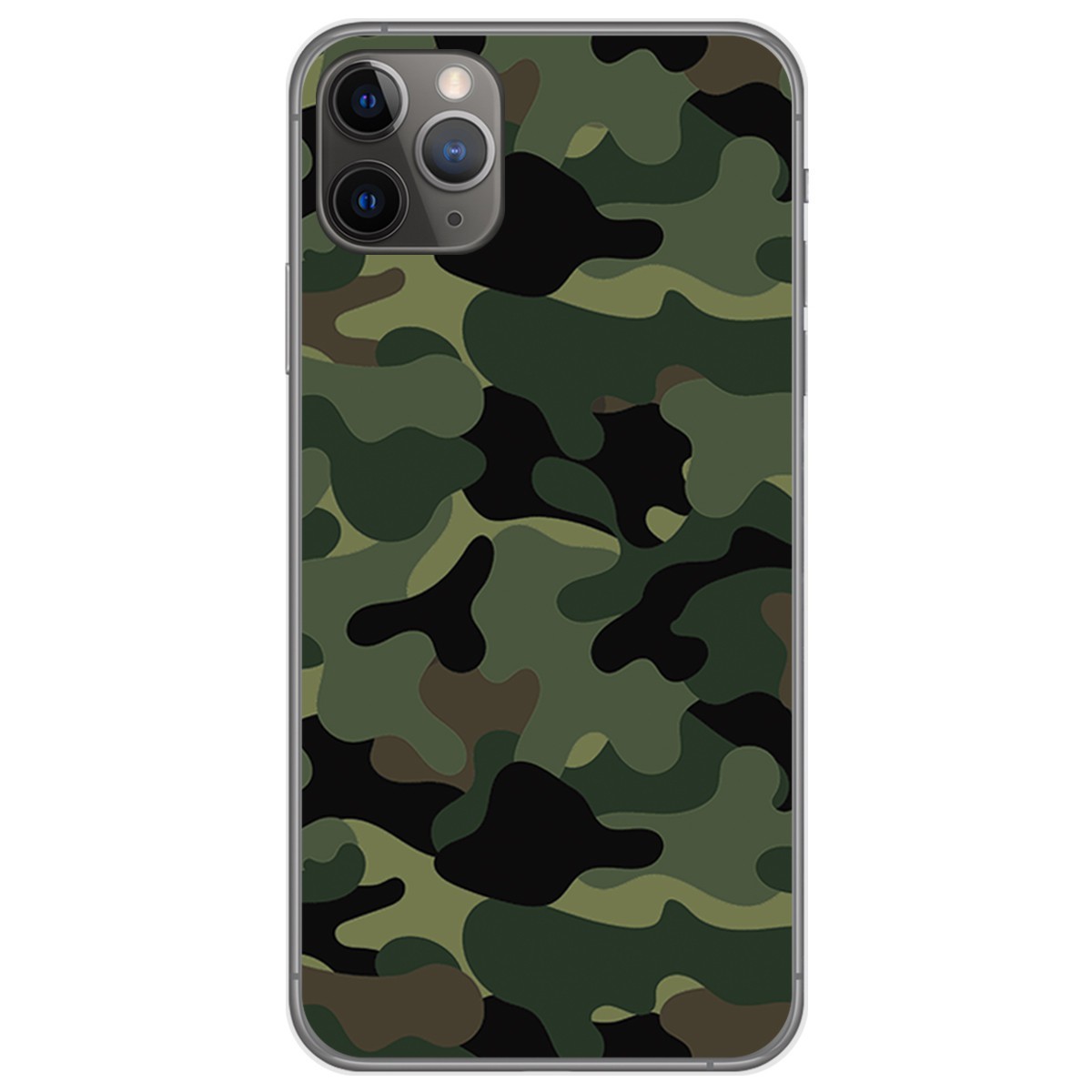 Funda Gel Tpu para Iphone 11 Pro (5.8) diseño Camuflaje Dibujos