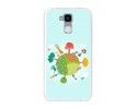 Funda Gel Tpu para Doogee Y6 / Y6C Diseño Familia Dibujos