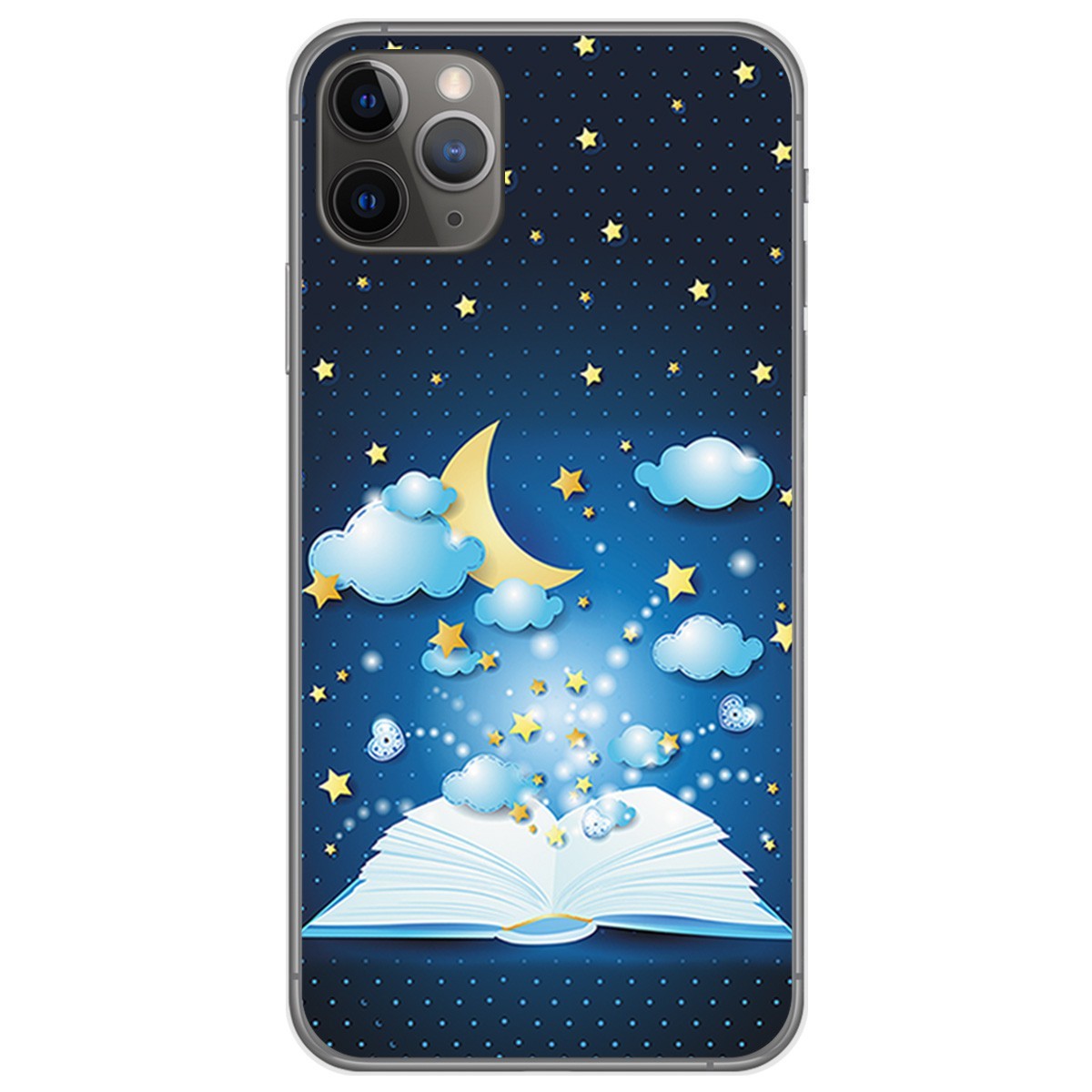 Funda Gel Tpu para Iphone 11 Pro (5.8) diseño Libro Cuentos Dibujos