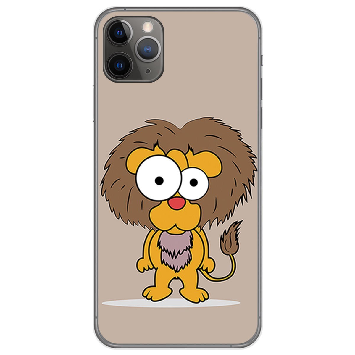 Funda Gel Tpu para Iphone 11 Pro (5.8) diseño Leon Dibujos