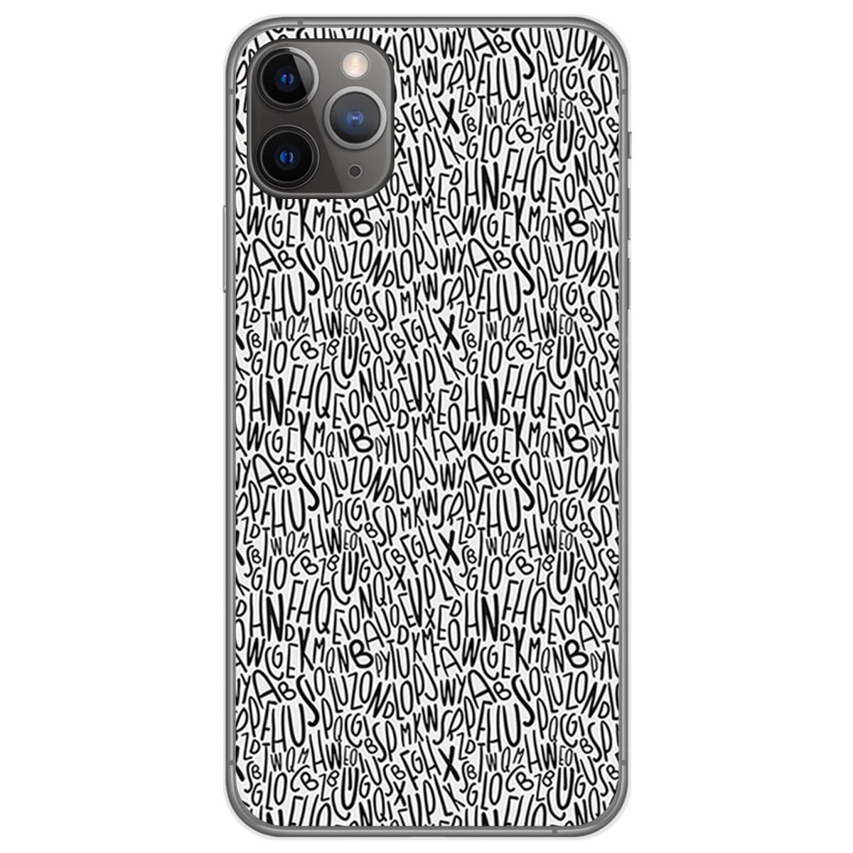 Funda Gel Tpu para Iphone 11 Pro (5.8) diseño Letras Dibujos