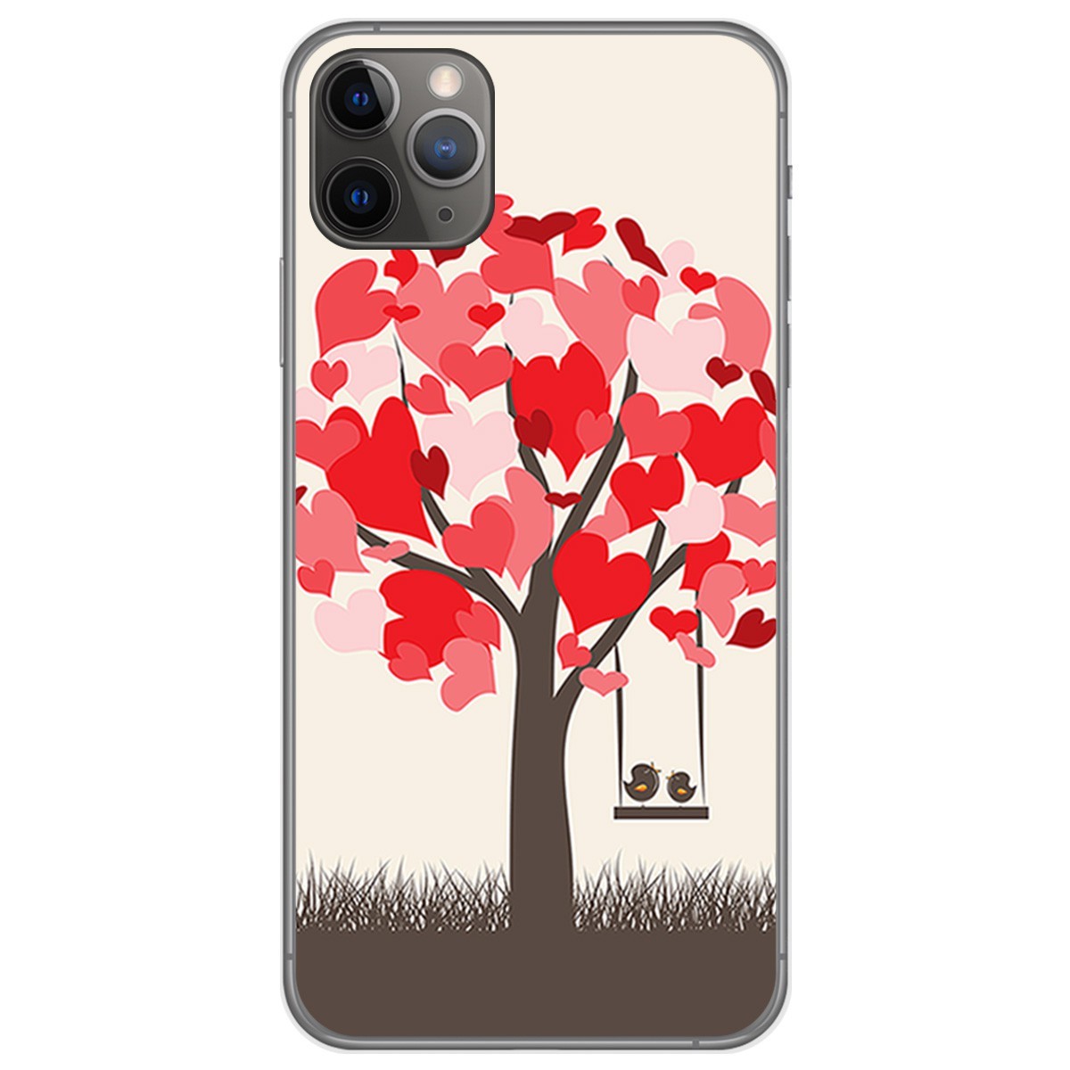 Funda Gel Tpu para Iphone 11 Pro (5.8) diseño Pajaritos Dibujos