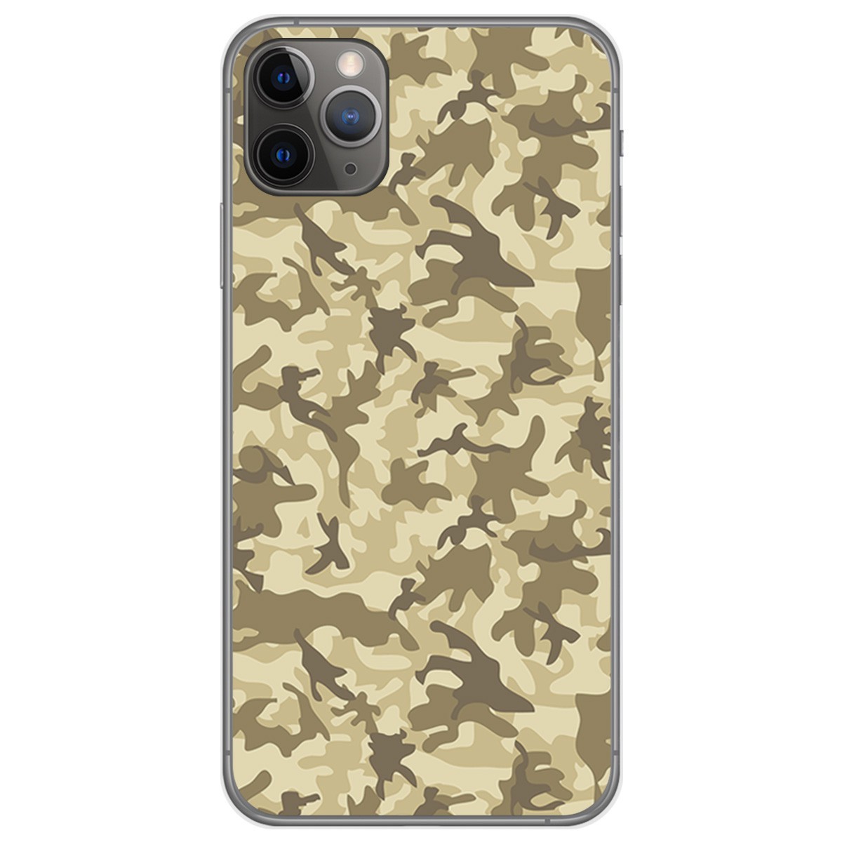 Funda Gel Tpu para Iphone 11 Pro (5.8) diseño Sand Camuflaje Dibujos