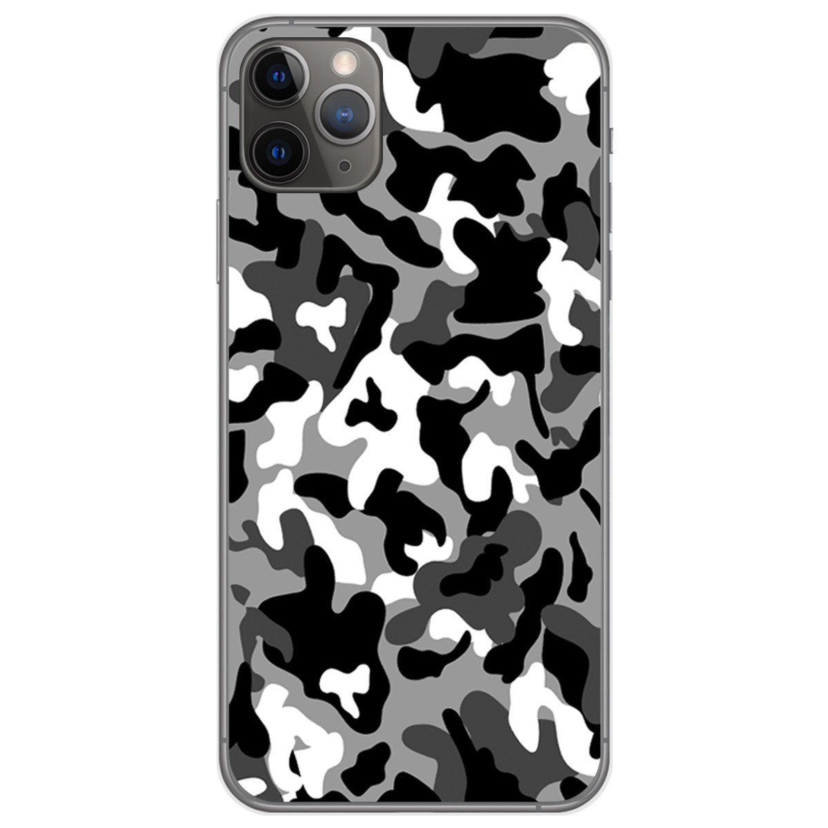 Funda Gel Tpu para Iphone 11 Pro (5.8) diseño Snow Camuflaje Dibujos
