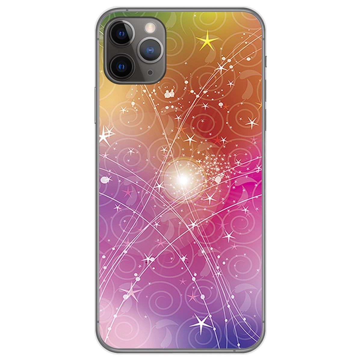 Funda Gel Tpu para Iphone 11 Pro Max (6.5) diseño Abstracto Dibujos